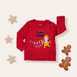 Disney Winnie The Pooh Let's Chill Red Long Sleeve Shirt